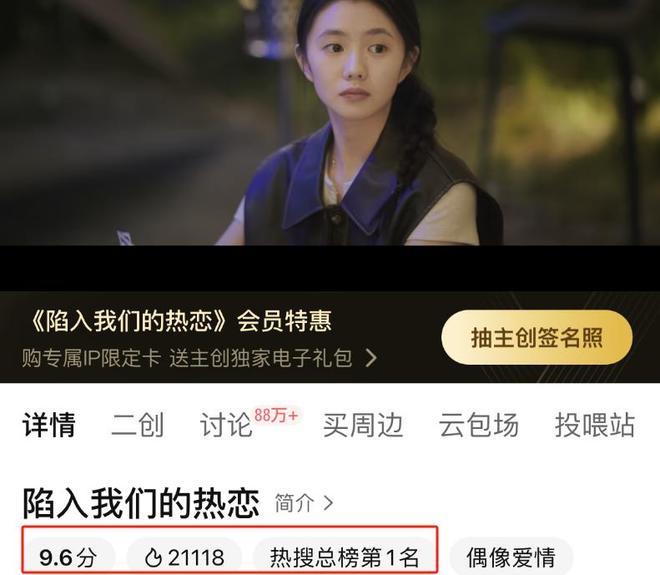 《热恋》仅20分钟飙升第一？22000热度炸服！真香剧竟清爽又上头(图3)